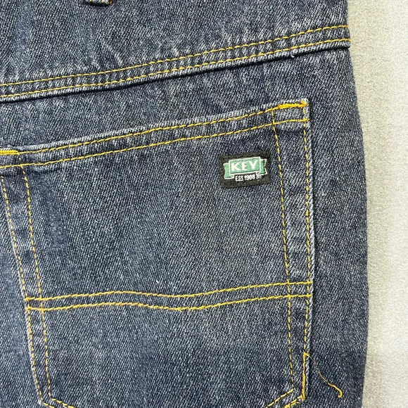 Key Flannel lined Straight Leg Jeans Men’s 44/30 Blue Denim Warm Winter 1324 - Picture 7 of 8